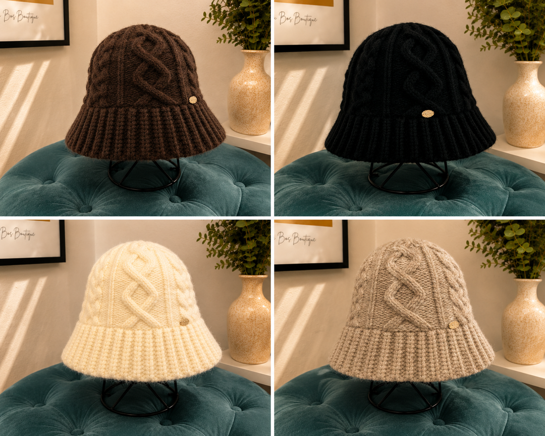 Knitted Bucket Hat - 4 colours