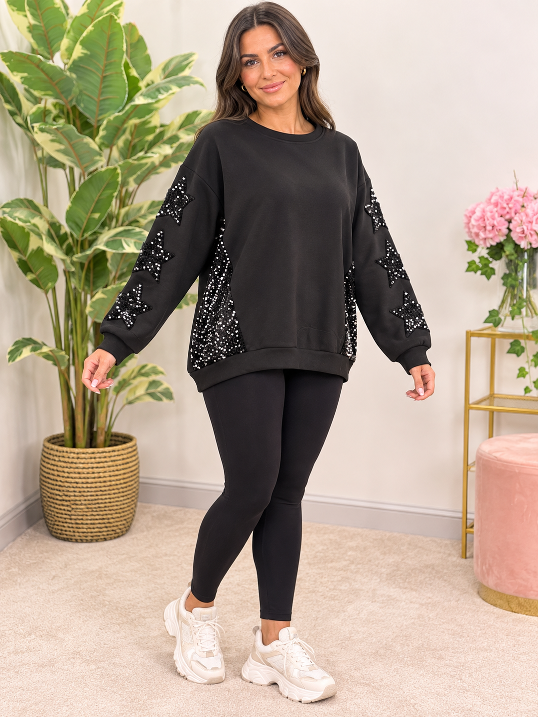 The KIERA scuba sequin top - 4 colours
