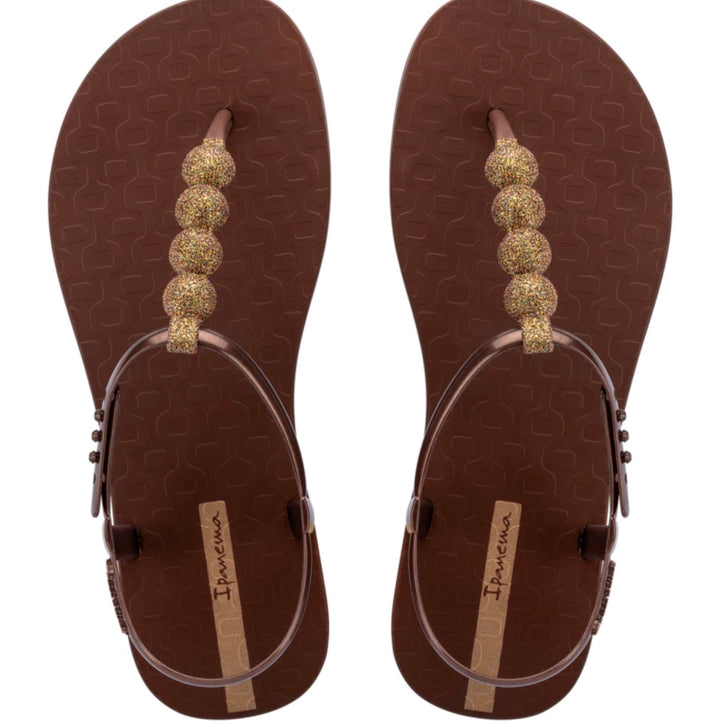Ladies Ipanema Glitter Bobble Sandals - Black, Brown, Beige