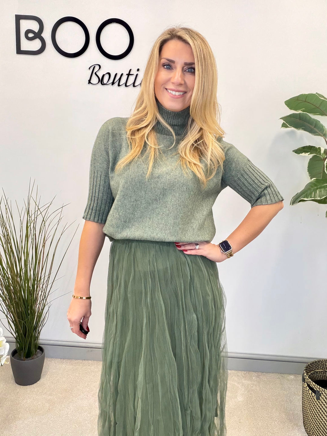 LADIES SHORT SLEEVE KNITTED JUMPER - BLACK, KHAKI, BEIGE, MOCHA, GREEN & BERRY