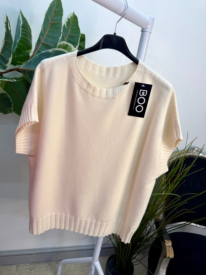 LADIES KNITTED TANK TOP JUMPER - ORANGE, PINK, YELLOW, CREAM, GREEN, KHAKI, BEIGE