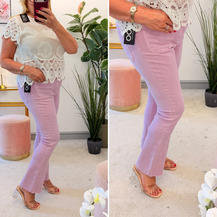 The TILLY pink jeans - sizes 6 to 14