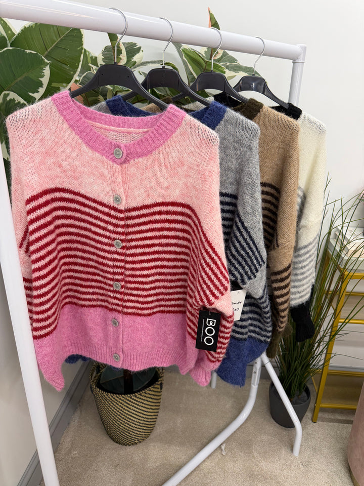 The SANDY stripe cardigan - 4 colours