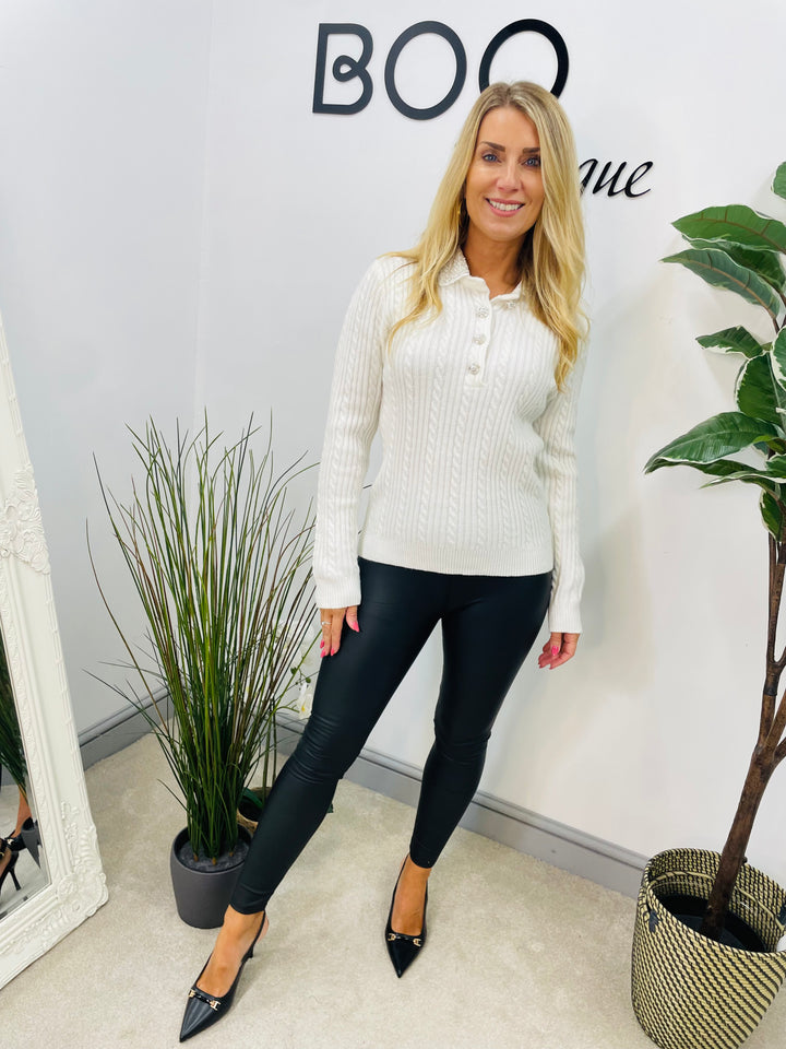 The DISCO black pu leggings