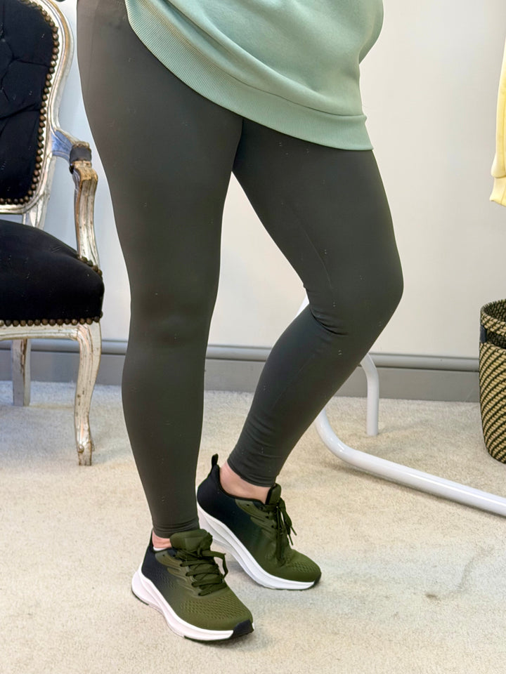 The SALVIA khaki energy leggings