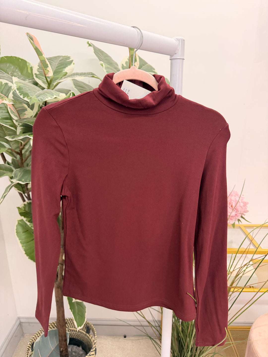 The IZZY fleece lined roll neck top - 4 colours