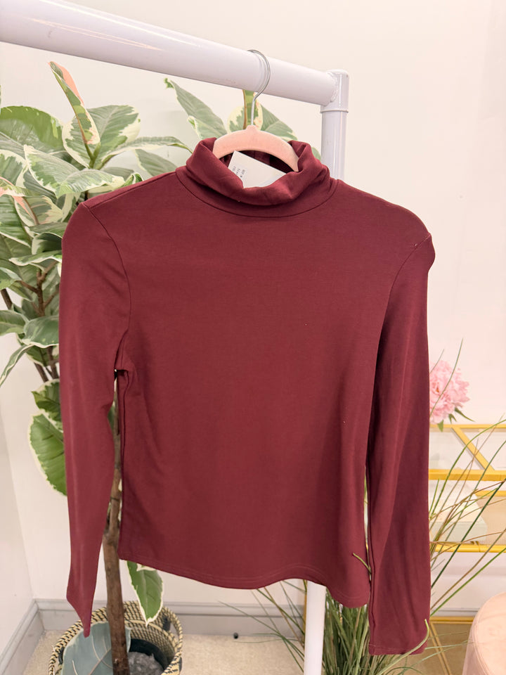 The IZZY fleece lined roll neck top - 4 colours