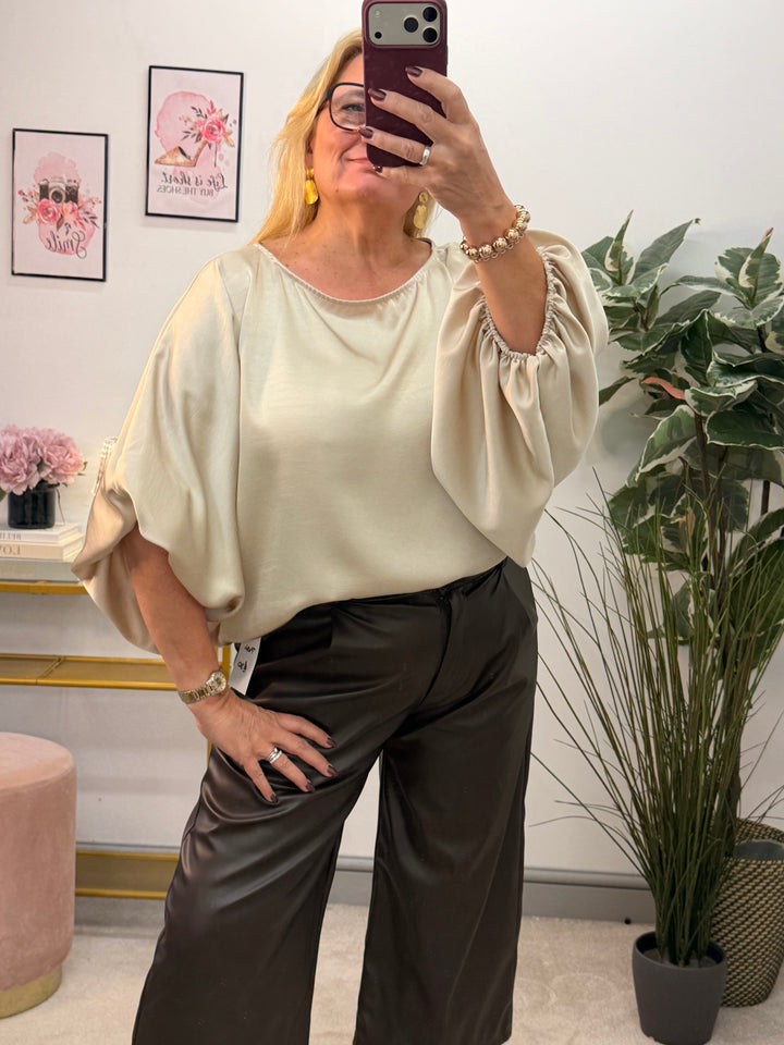 The OTTIE satin loose fit top - 4 colours