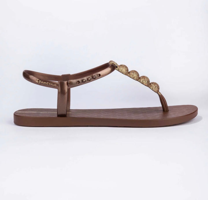 Ladies Ipanema Glitter Bobble Sandals - Black, Brown, Beige