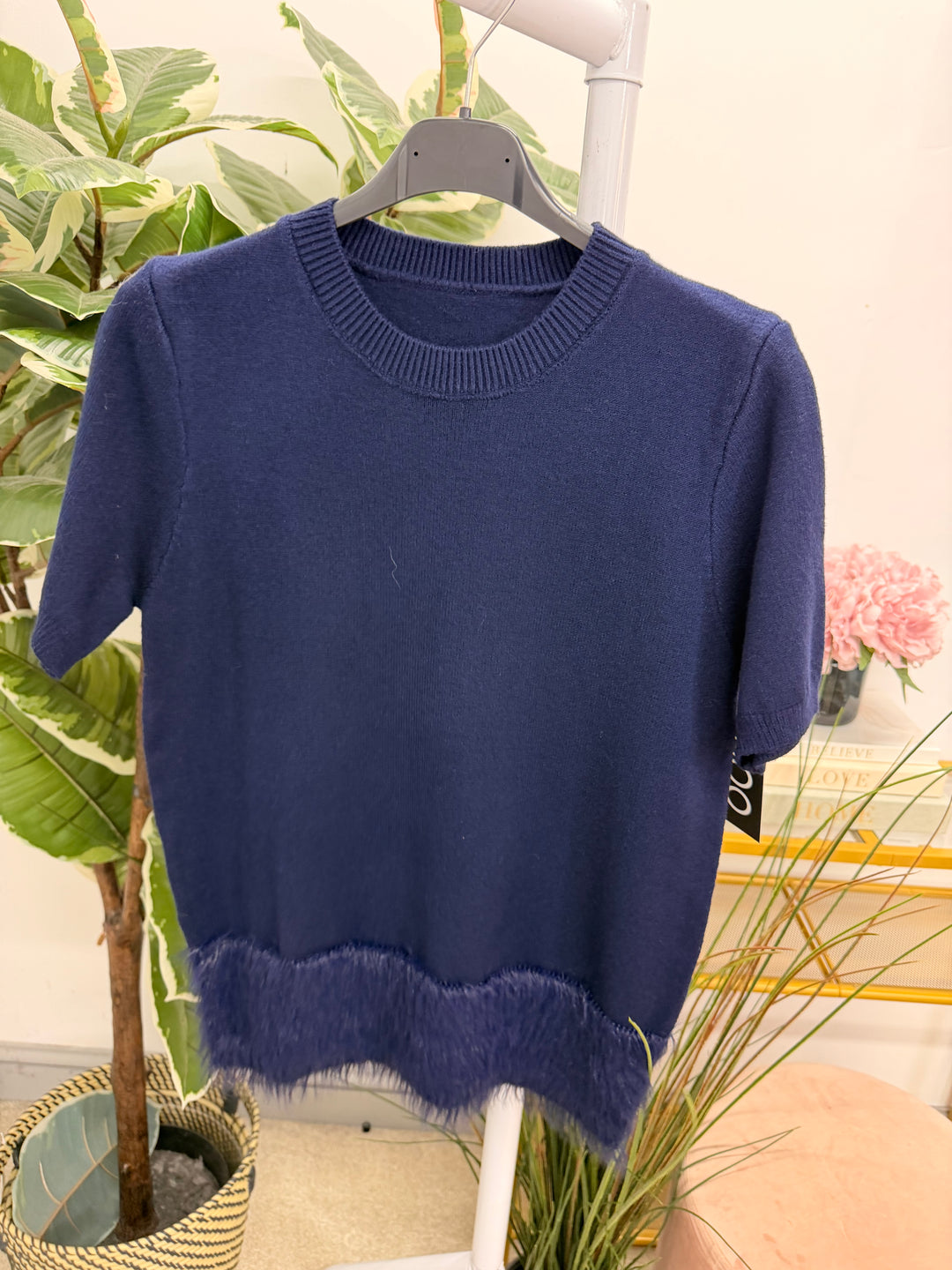 The BONNIE faux fur edged jumper - 5 colours