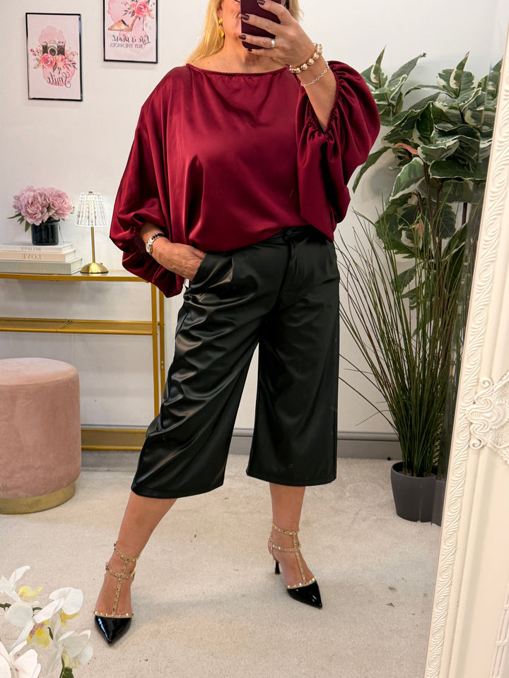 The OTTIE satin loose fit top - 4 colours