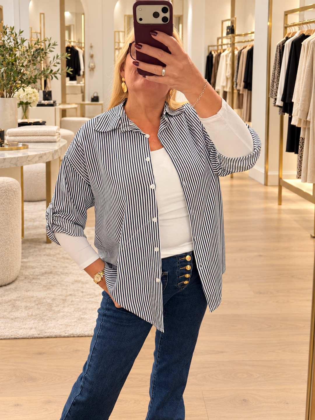 The PEACHES pinstripe shirt - 3 colours