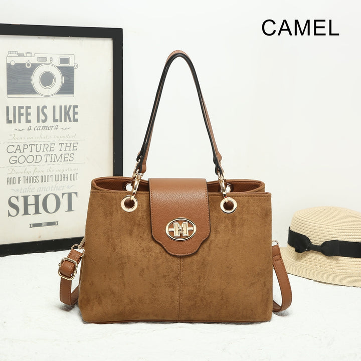 FAUX SUEDE HANDBAG ( 25452 ) - 4 colours