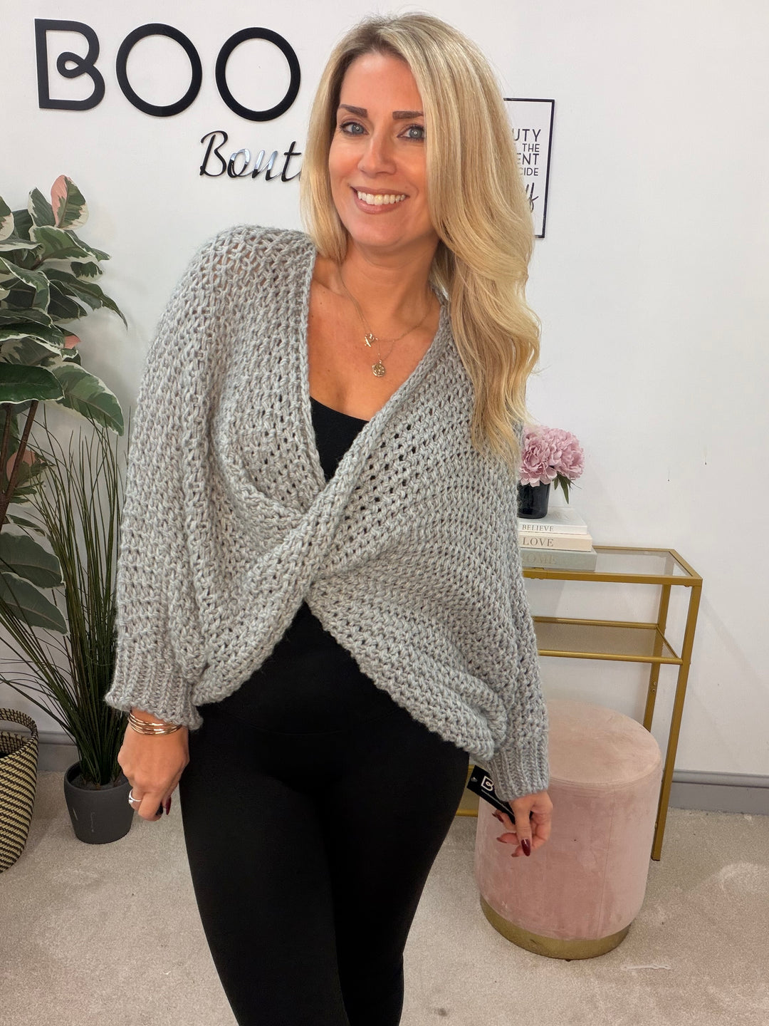The ANN thick knit twist front jumper - 4 colours