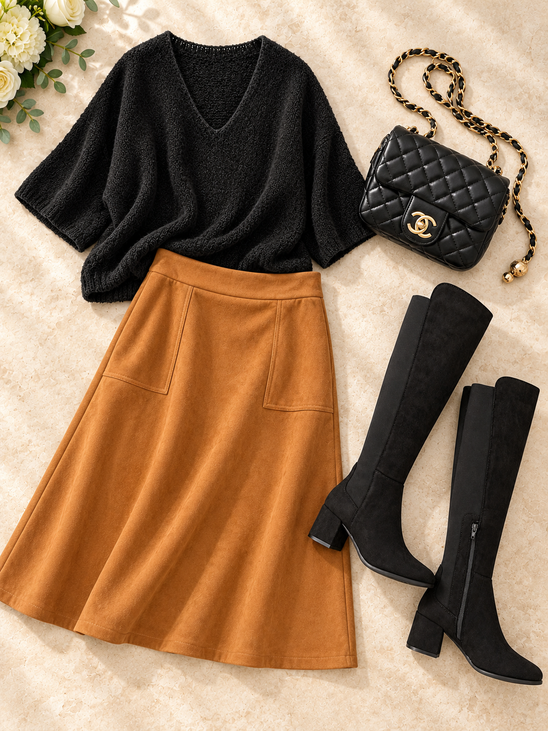 The CARLA faux suede maxi skirt - 3 colours