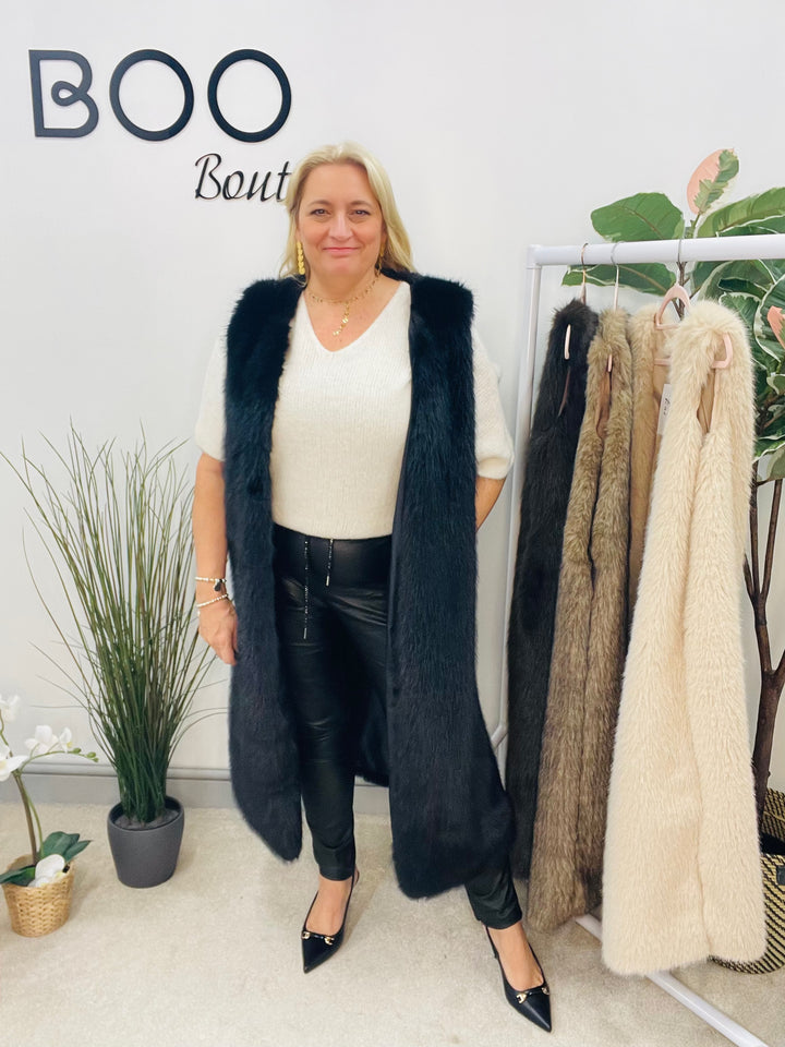 The XANIA faux fur gilet - 4 colours