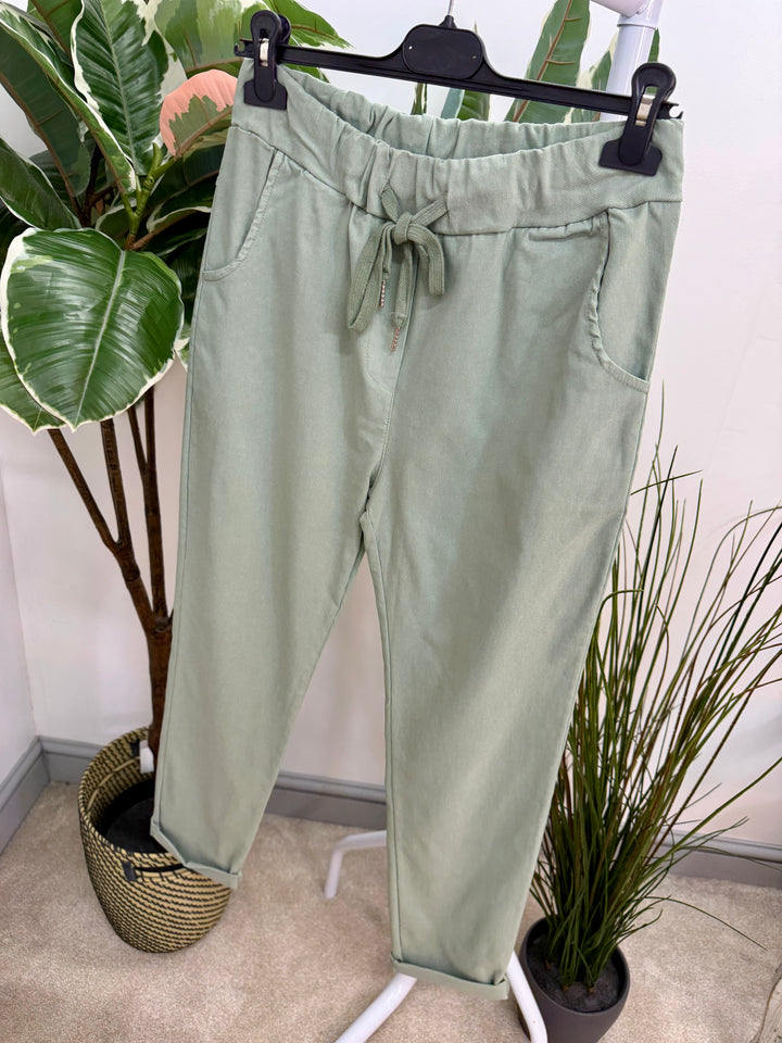 The NOELLE stretch plain magic trousers - 16 colours