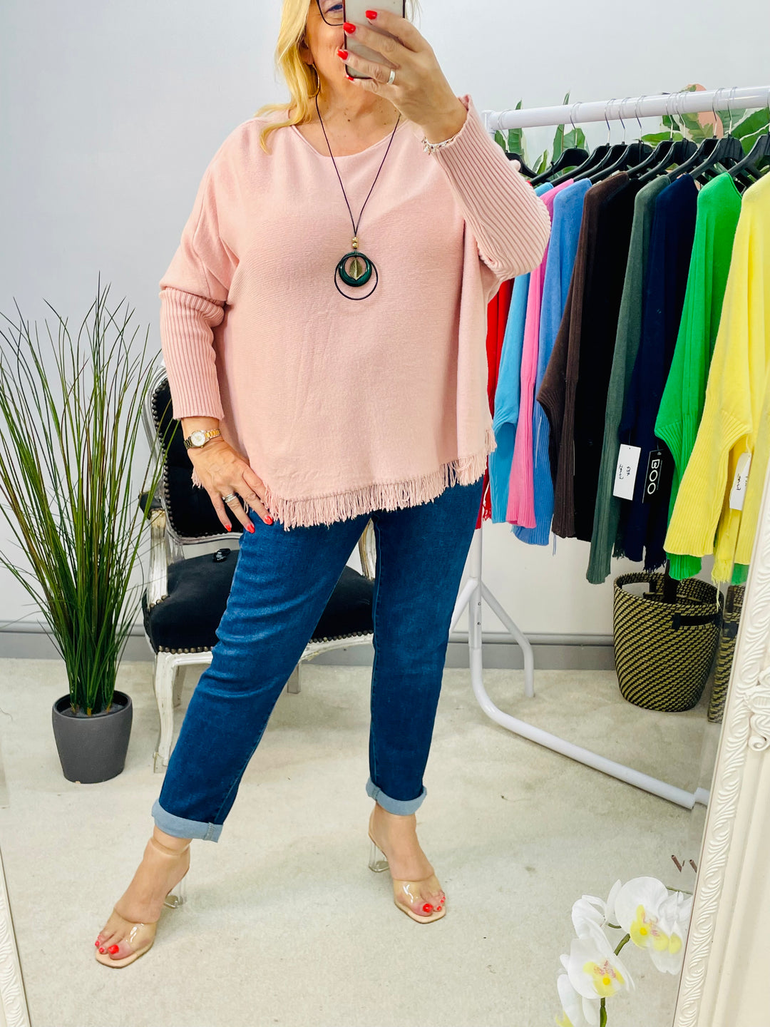 LADIES SOFT KNIT LOOSE FIT JUMPER - 11 COLOURS