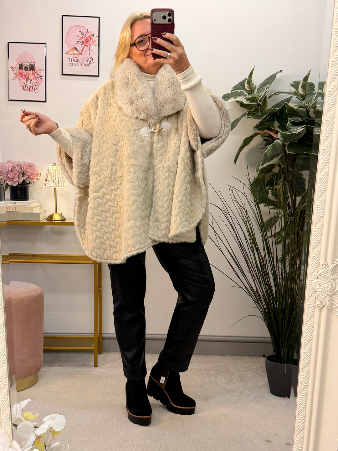 The EMILY luxe faux fur cape - 5 colours