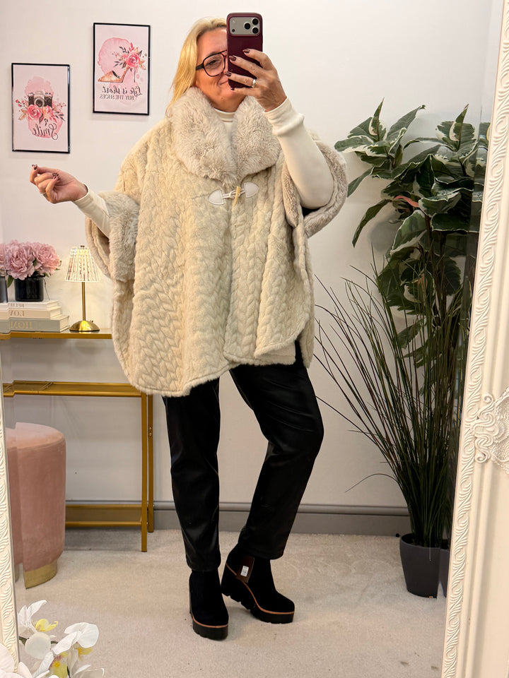 The EMILY luxe faux fur cape - 5 colours