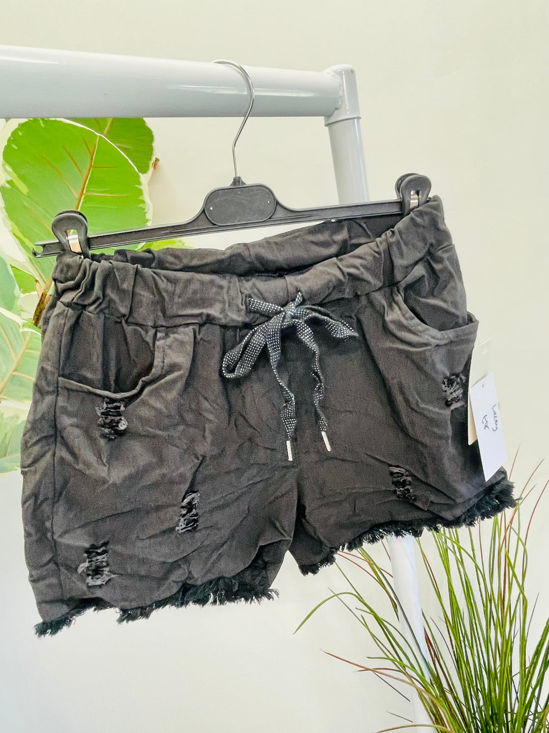 LADIES STRETCH MAGIC SUMMER SHORTS - BLACK, WHITE, KHAKI, NAVY & BEIGE