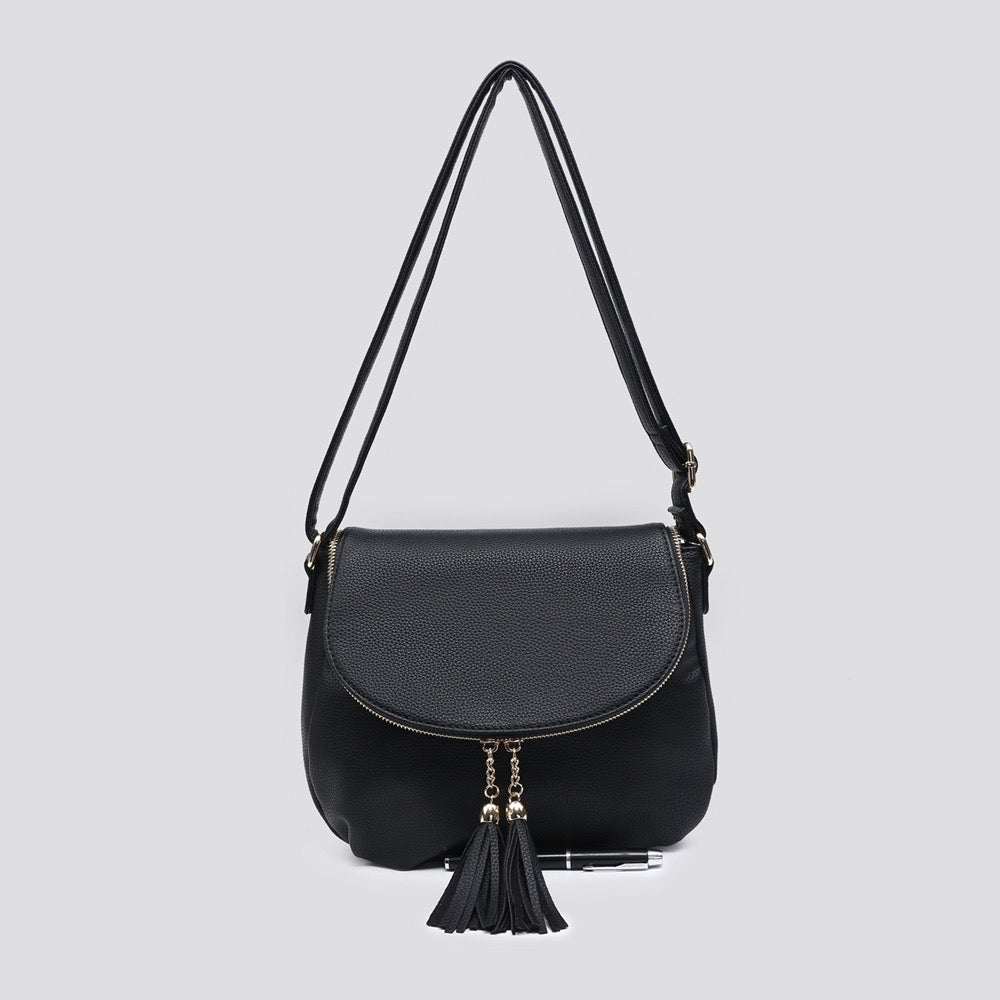 The DELLA hand bag with long strap - 2 colours