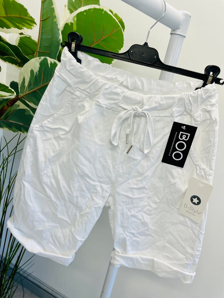 LADIES STRETCH SUMMER MAGIC SHORTS - 13 COLOURS
