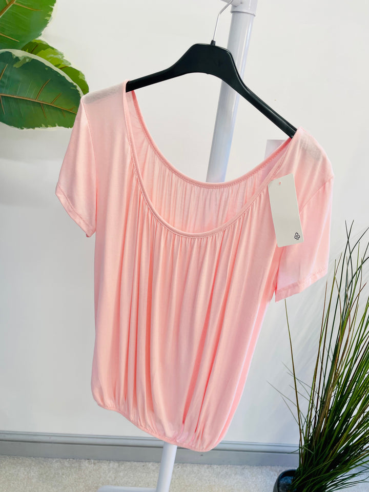 LADIES LOOSE FIT BUBBLE T TEE SHIRT