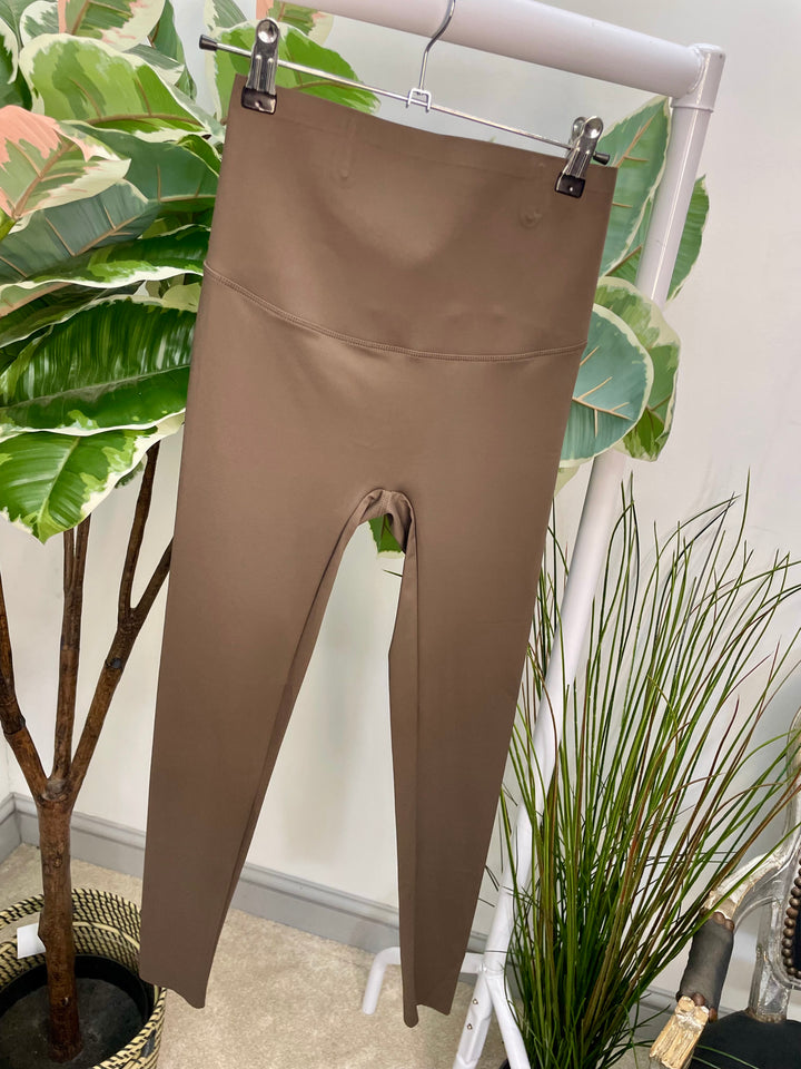 LADIES CHOCOLATE BROWN STRETCH ENERGY LEGGINGS