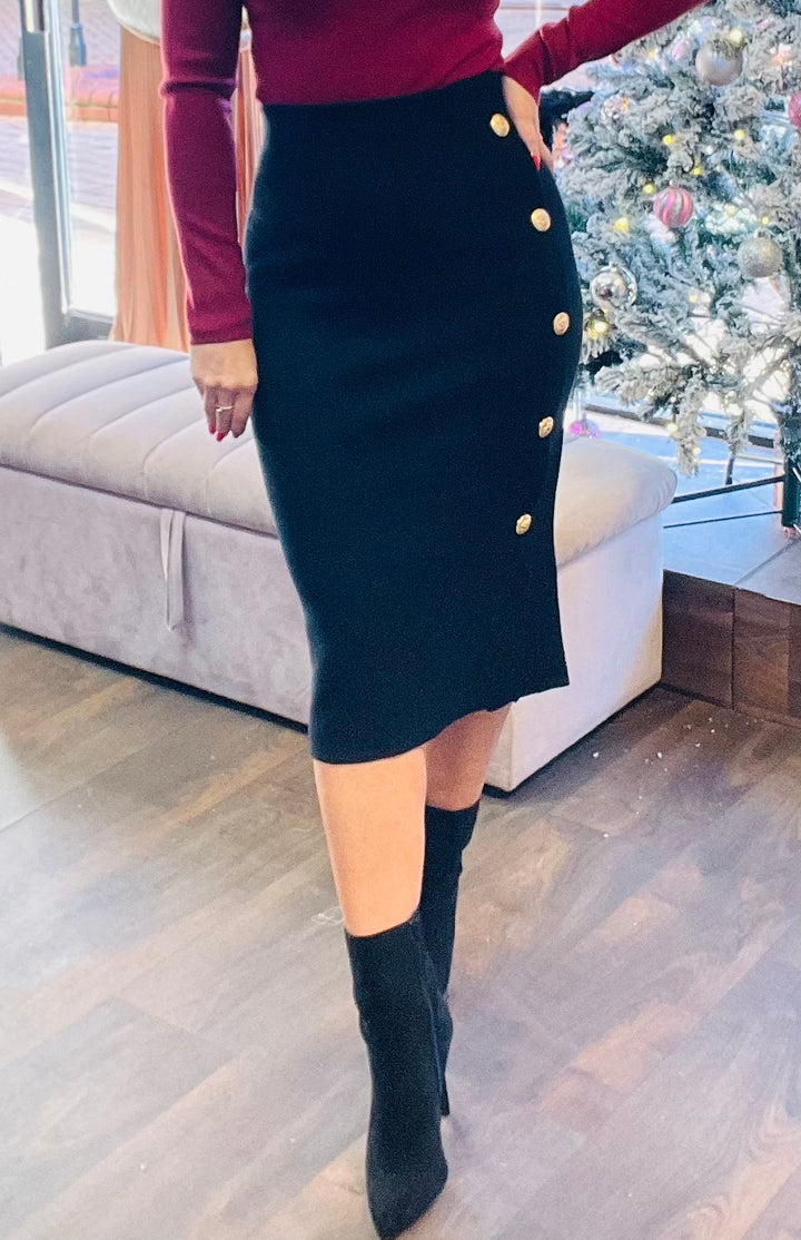 The LINDA knitted midi skirt - 2 colours