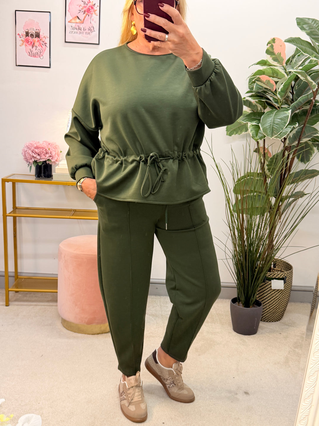The CILLA scuba balloon leg trouser Co ord set - 6 colours