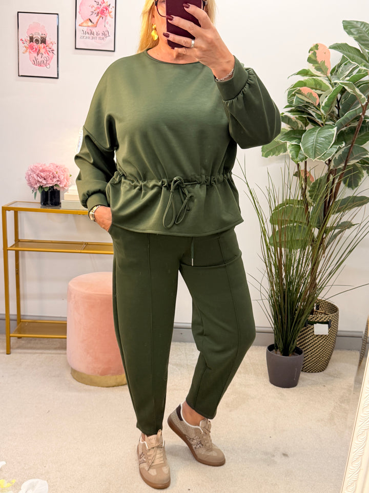 The CILLA scuba balloon leg trouser Co ord set - 6 colours