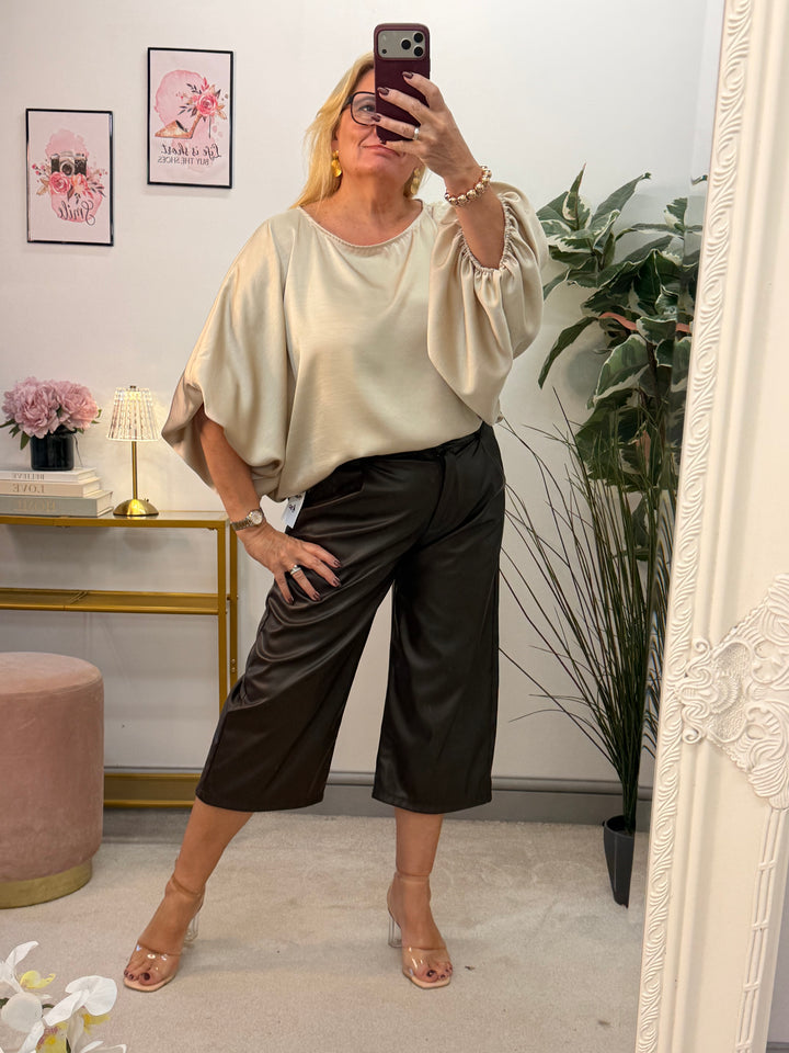 The OTTIE satin loose fit top - 4 colours