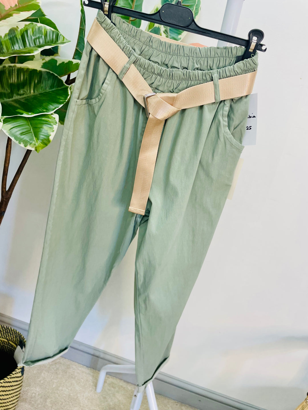 LADIES STRETCH CASUAL MAGIC TROUSERS - BROWN, KHAKI, BEIGE, TAUPE & BLACK
