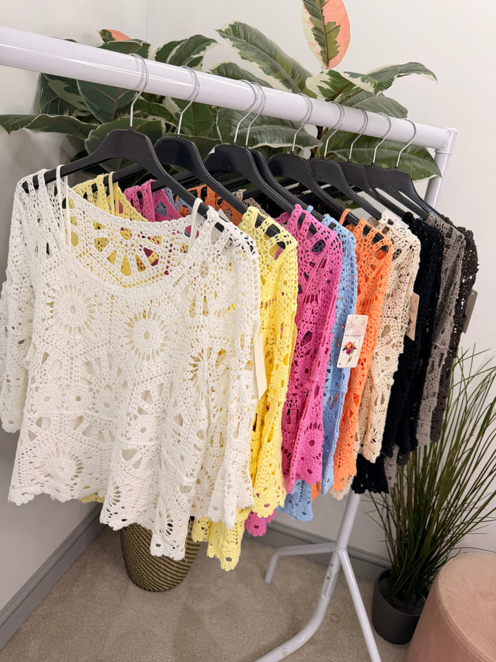 Ladies Pretty Crochet Summer Top
