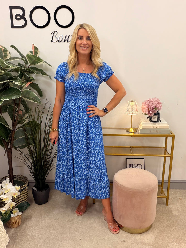Ladies Fashion Summer Maxi Dress - Wine, Turquoise, Navy, Pink, Blue