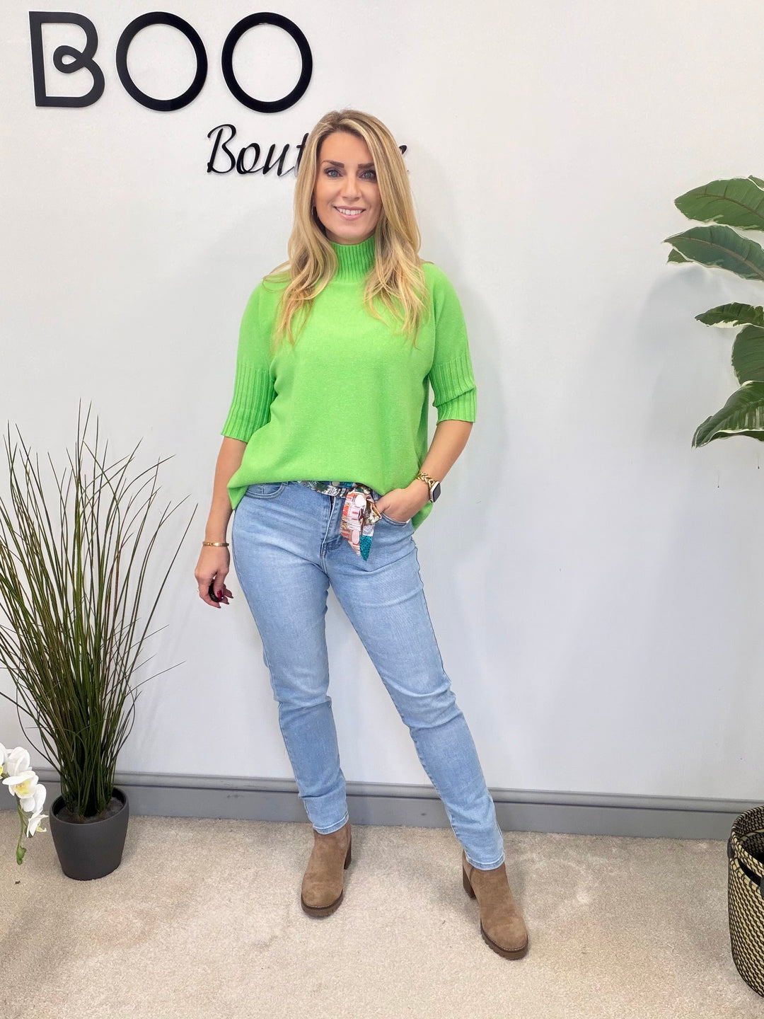 LADIES SHORT SLEEVE KNITTED JUMPER - BLACK, KHAKI, BEIGE, MOCHA, GREEN & BERRY