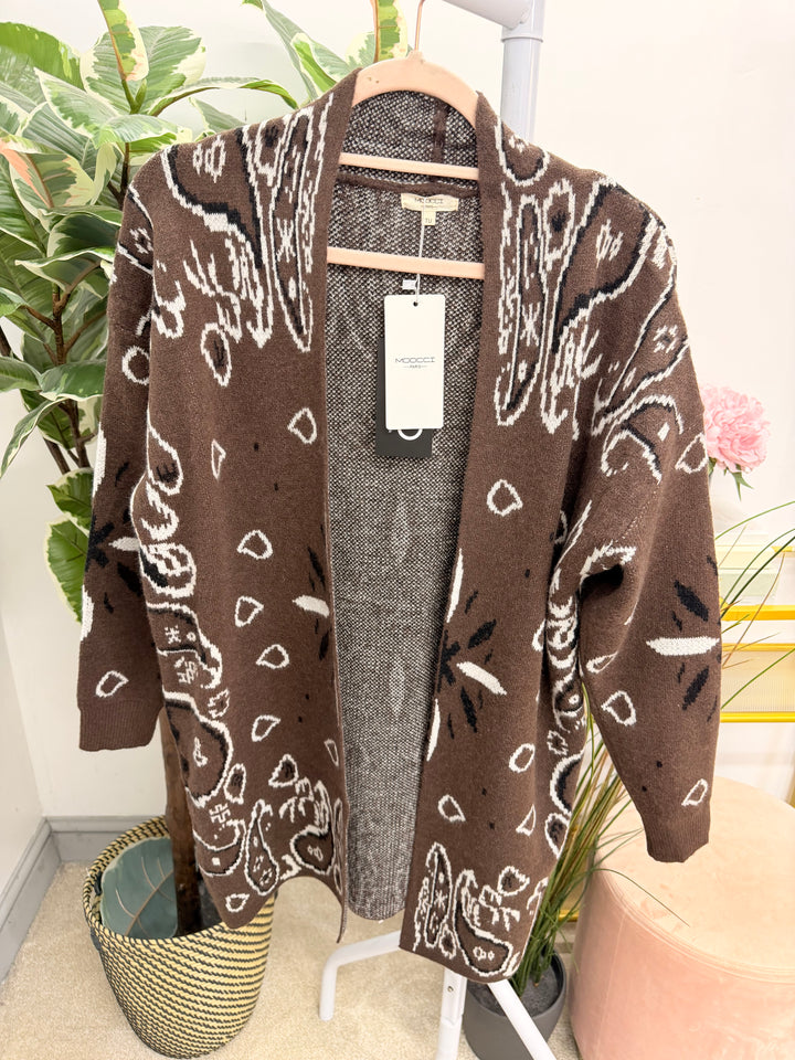 The RUSTIE bandana print cardigan - 3 colours