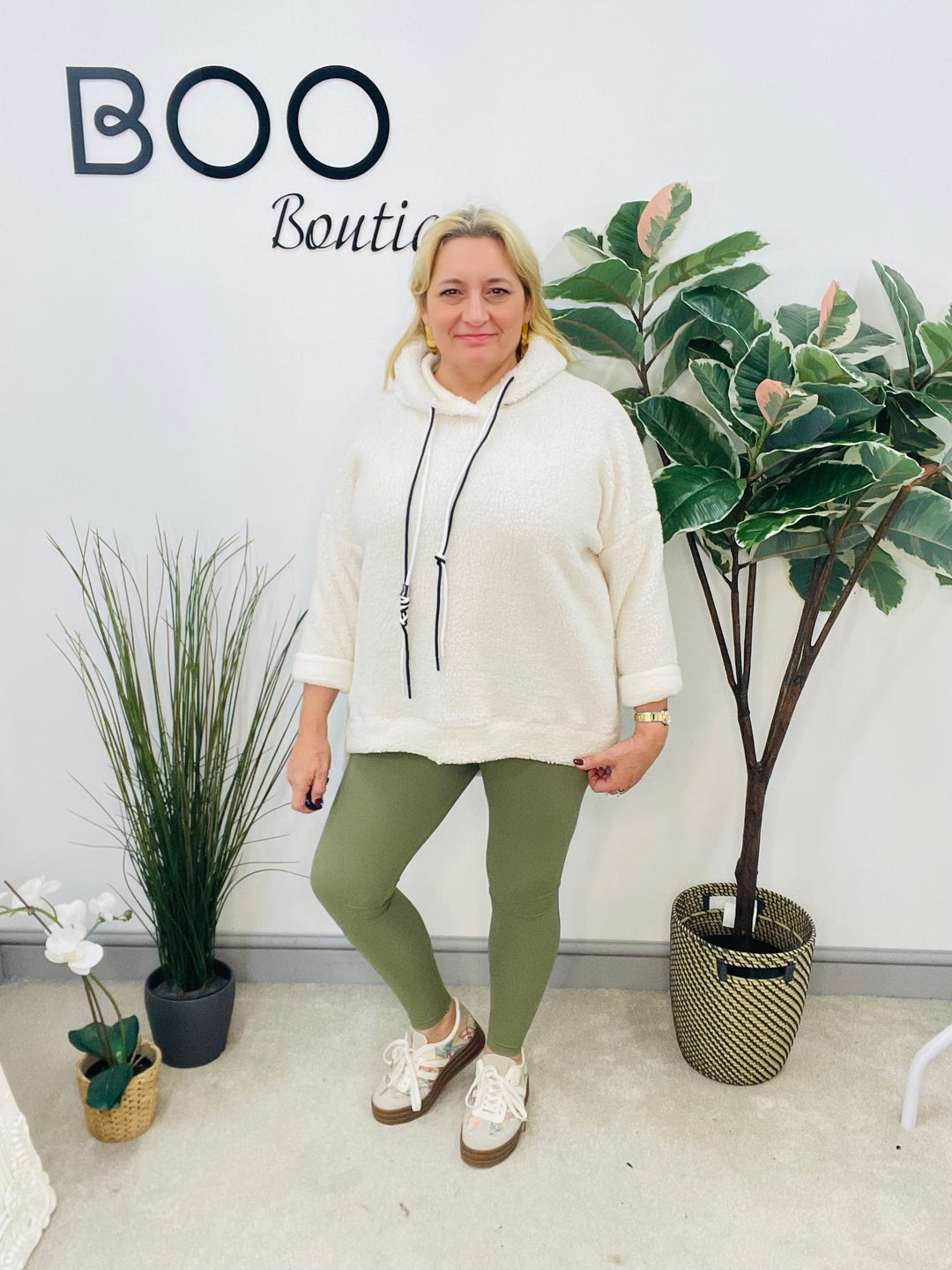 LADIES OLIVE KHAKI STRETCH ENERGY LEGGINGS