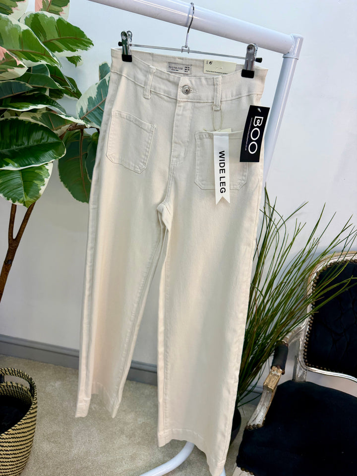 The MIMI beige jeans - sizes 6 to 14