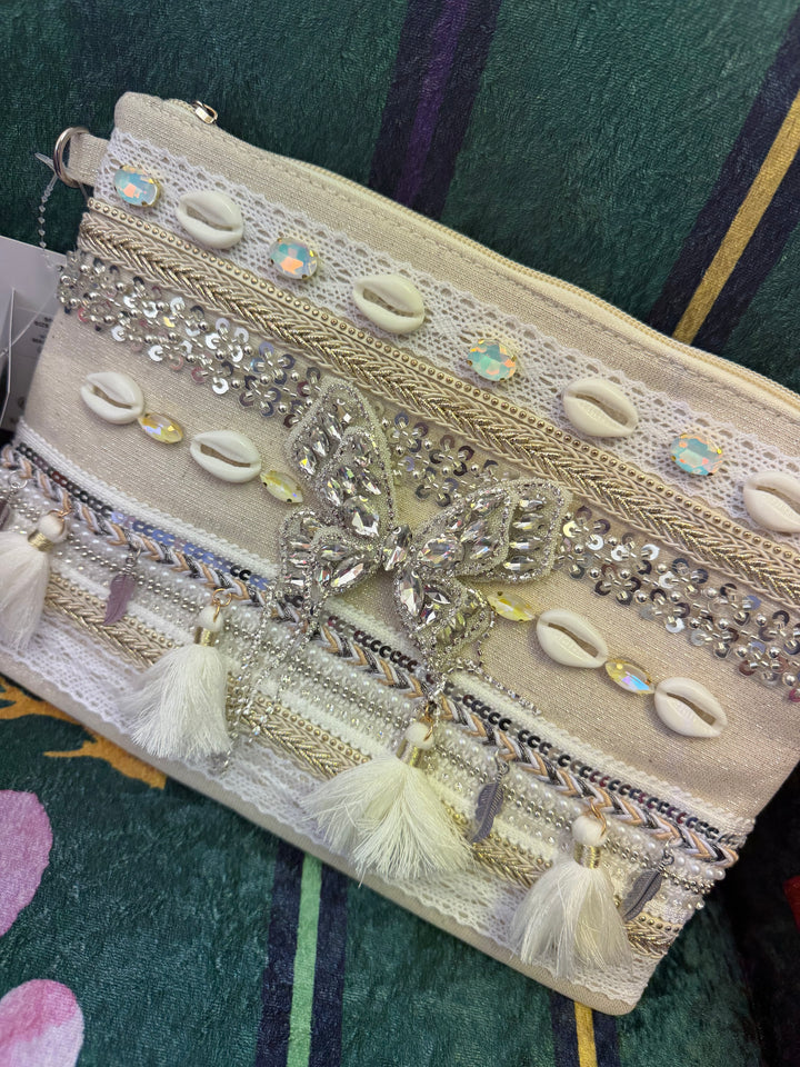 The JANE sparkly beach clutch bag - 14 styles