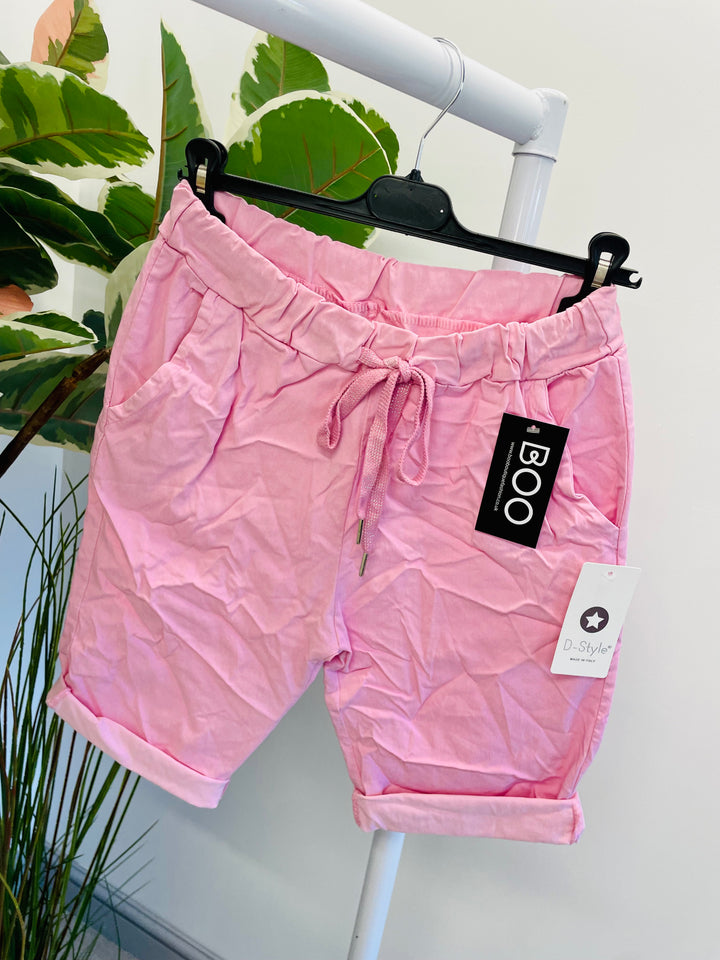 LADIES STRETCH SUMMER MAGIC SHORTS - 13 COLOURS