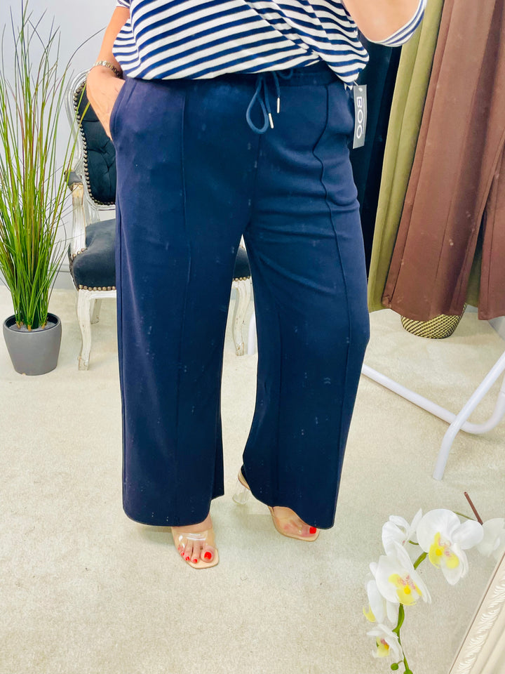 LADIES STRAIGHT LEG SCUBA TROUSERS - BLACK, KHAKI, NAVY &  BROWN