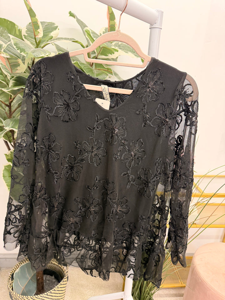 The DANNI sparkly sequin party top - 4 colours