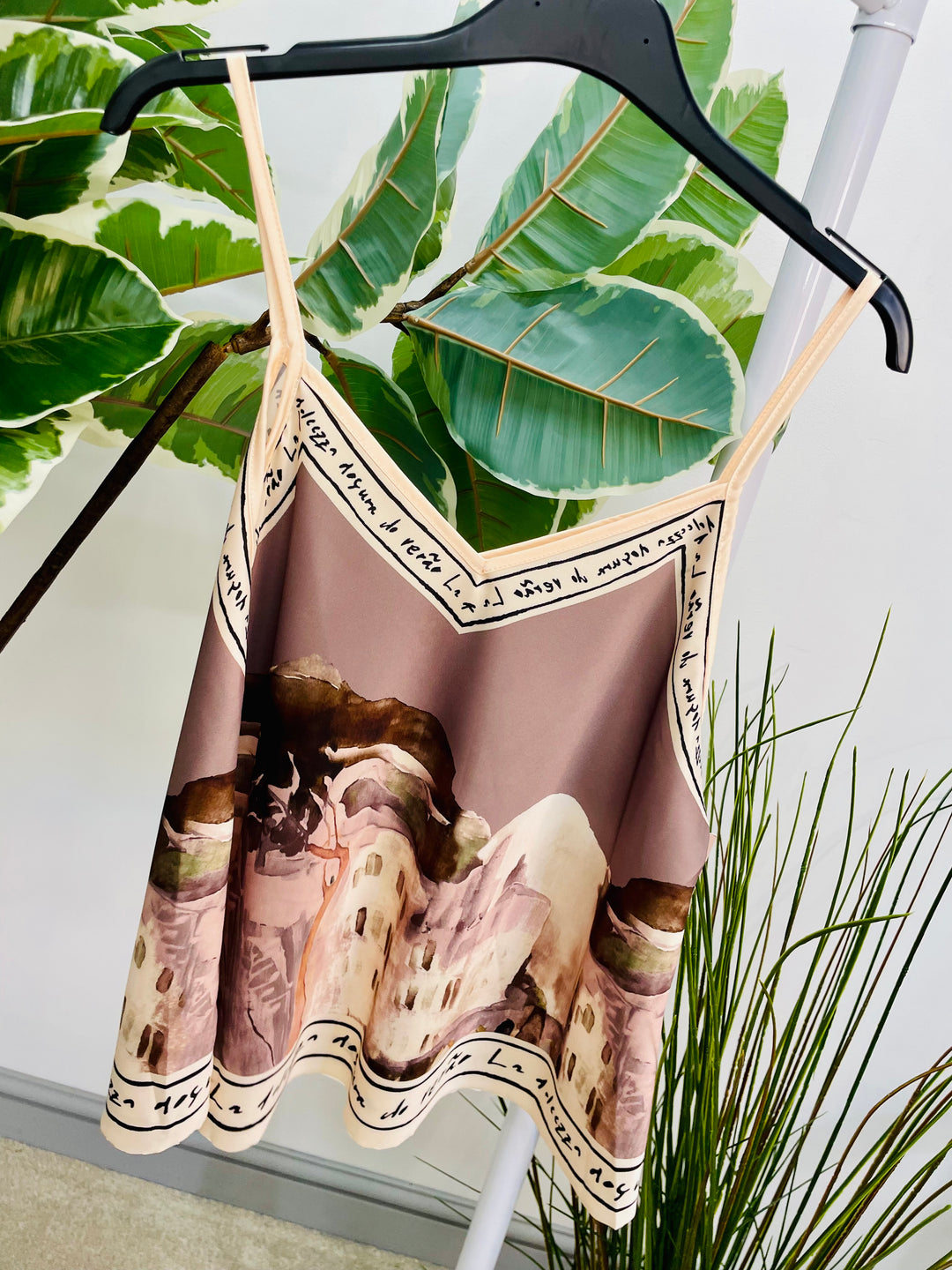 LADIES SATIN CAMI SUMMER TOP - BURGUNDY, BROWN, TAUPE, CREAM, BLUE, KHAKI, NAVY