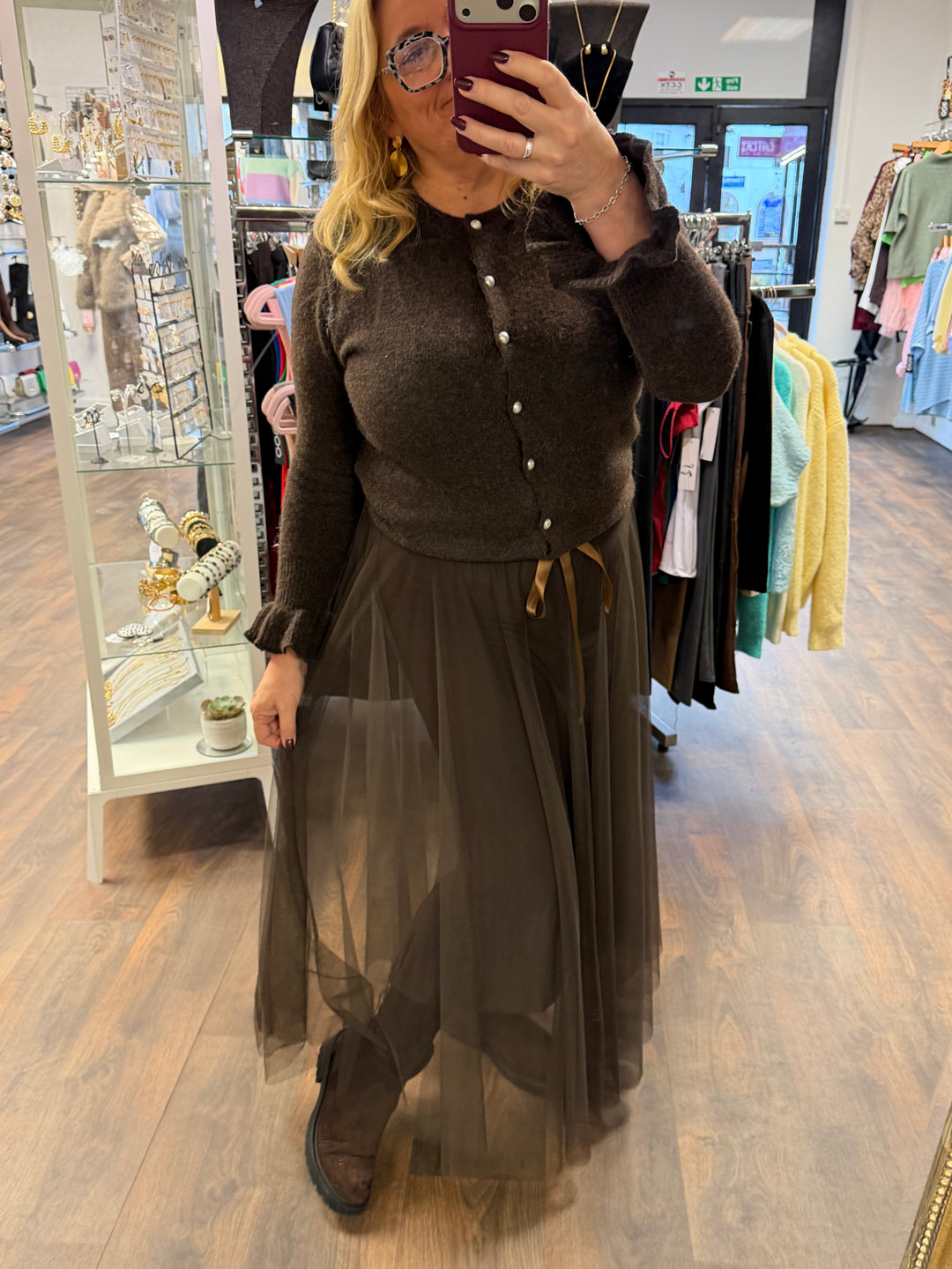 The REBECCA skirt - one burgundy