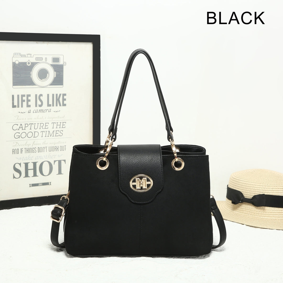 FAUX SUEDE HANDBAG ( 25452 ) - 4 colours