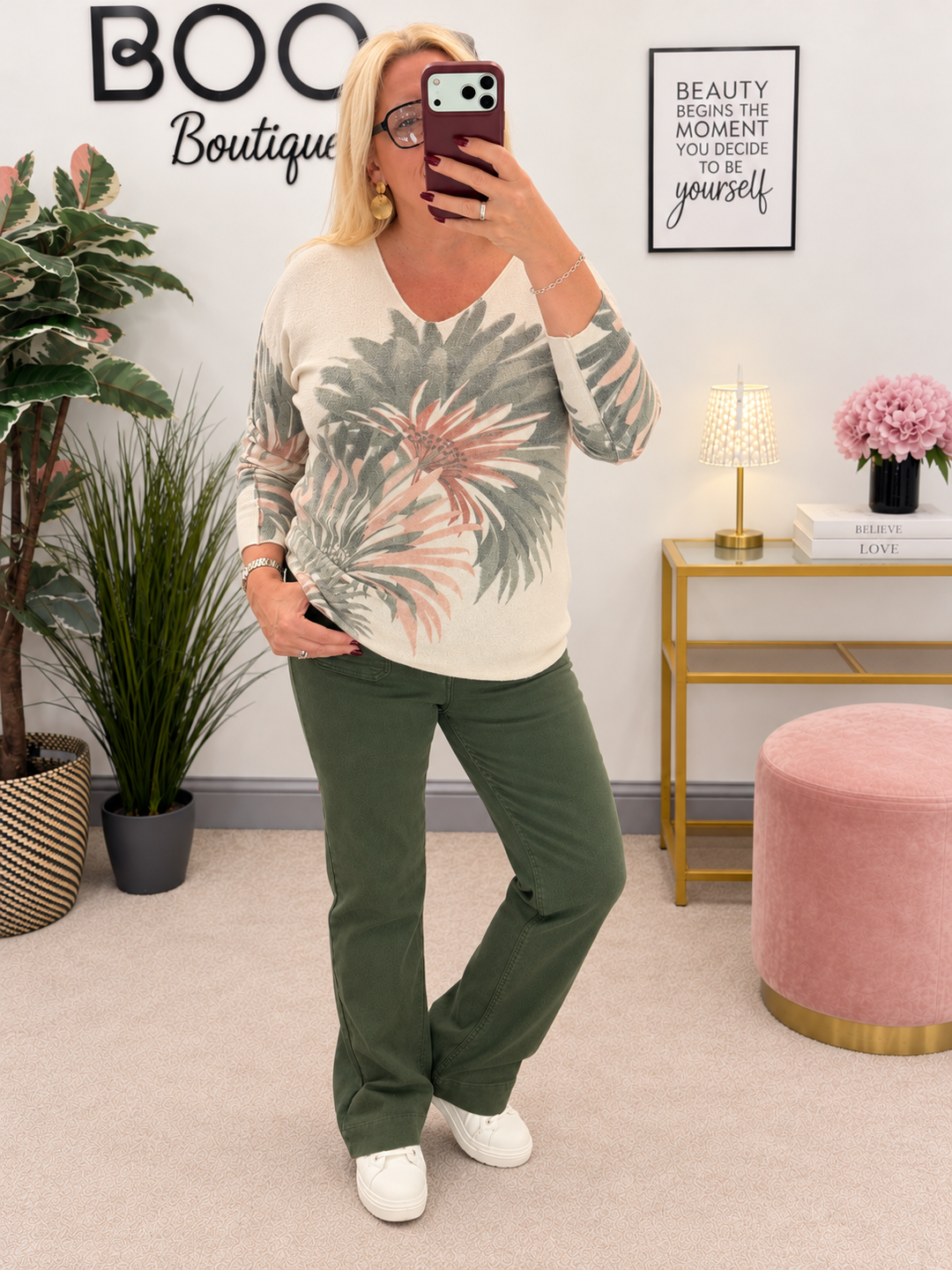 The HALLE soft knit flower jumper - 3 colours