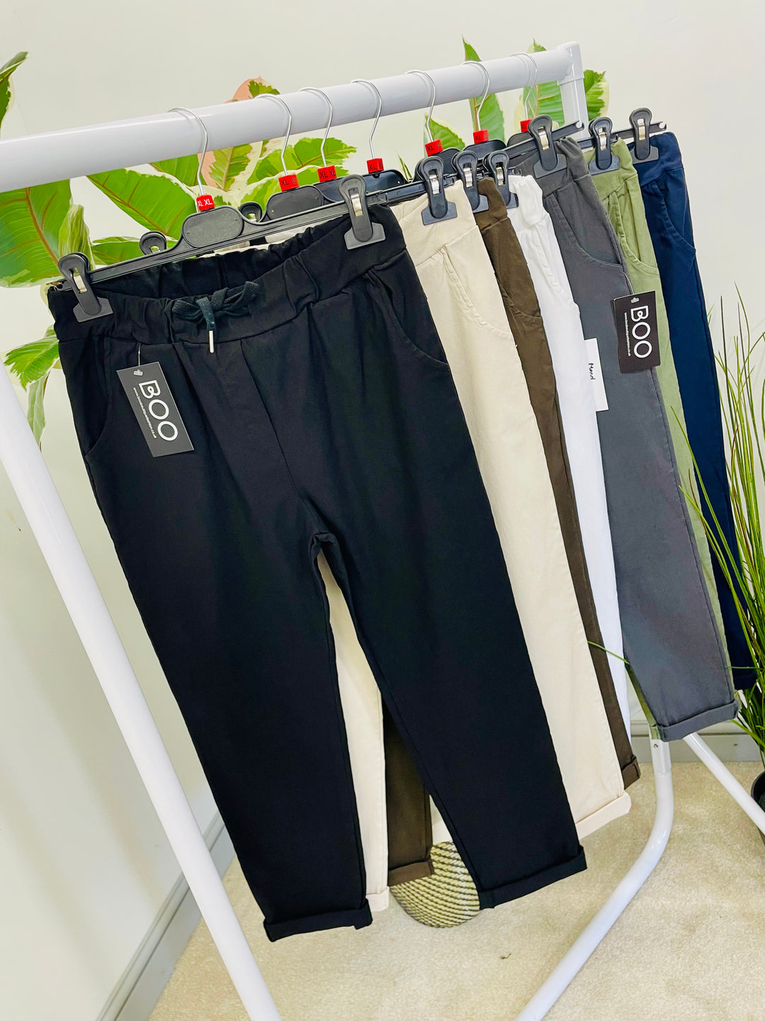 LADIES WOMENS CURVE STRETCH SMART MAGIC TROUSERS - SIZE 16 TO 22