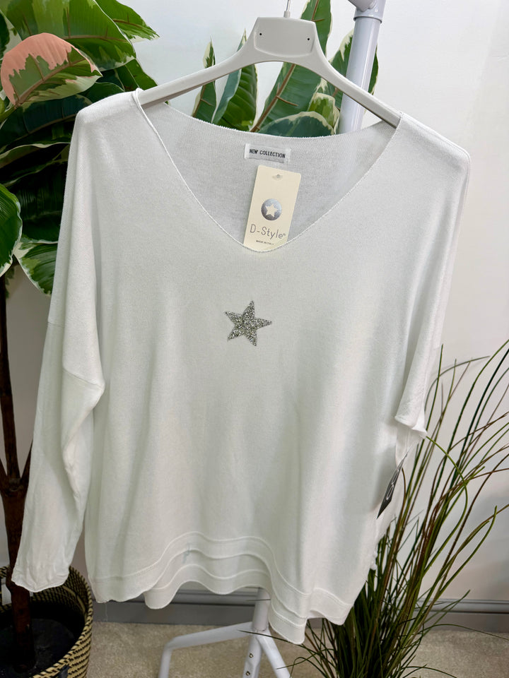 LADIES FASHION FINE KNIT TOP - WHITE, YELLOW, MINT, PINK, LIME